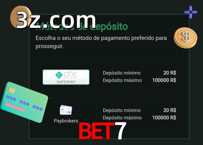 O cassino BET7bet oferece uma grande variedade de métodos de pagamento